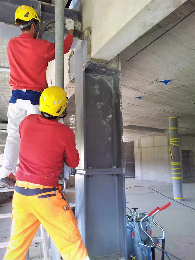 Untermörteln von Schwellen